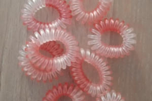 Spiral Zopfgummi rosa